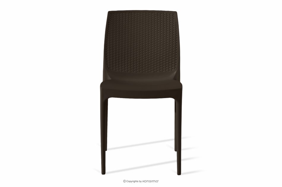 LEOPSI Terrassenmöbel-Set: Tisch mit 4 Stühlen braun braun - Foto 3