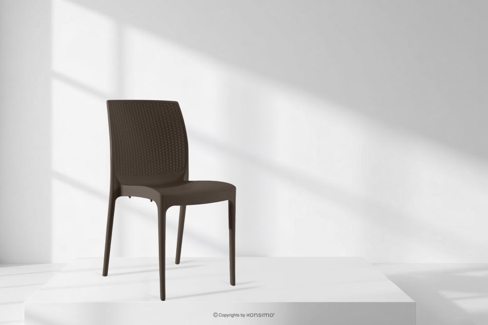 LEOPSI Terrassenmöbel-Set: Tisch mit 4 Stühlen braun braun - Foto 25