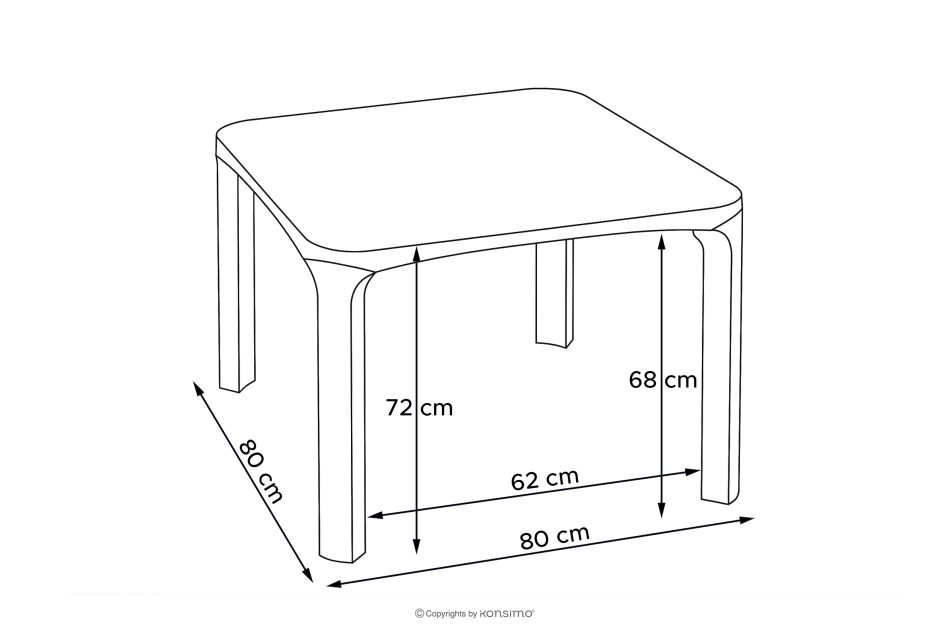 LEOPSI Gartenmöbel-Set: Tisch mit 4 Stühlen anthrazit anthrazit - Foto 33