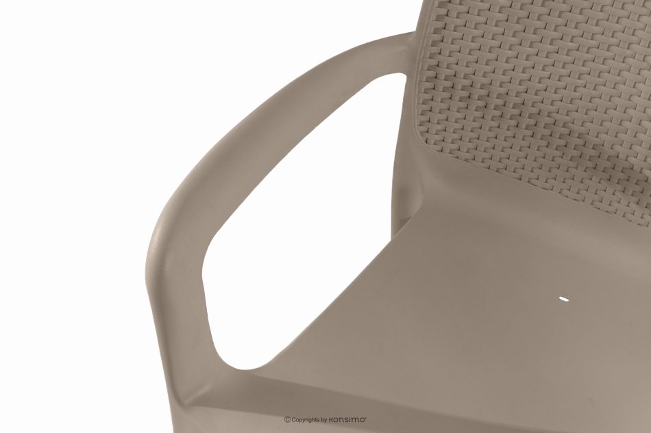 LEOPSI Terrassentisch mit Stühlen aus beigem Polypropylen beige - Foto 11