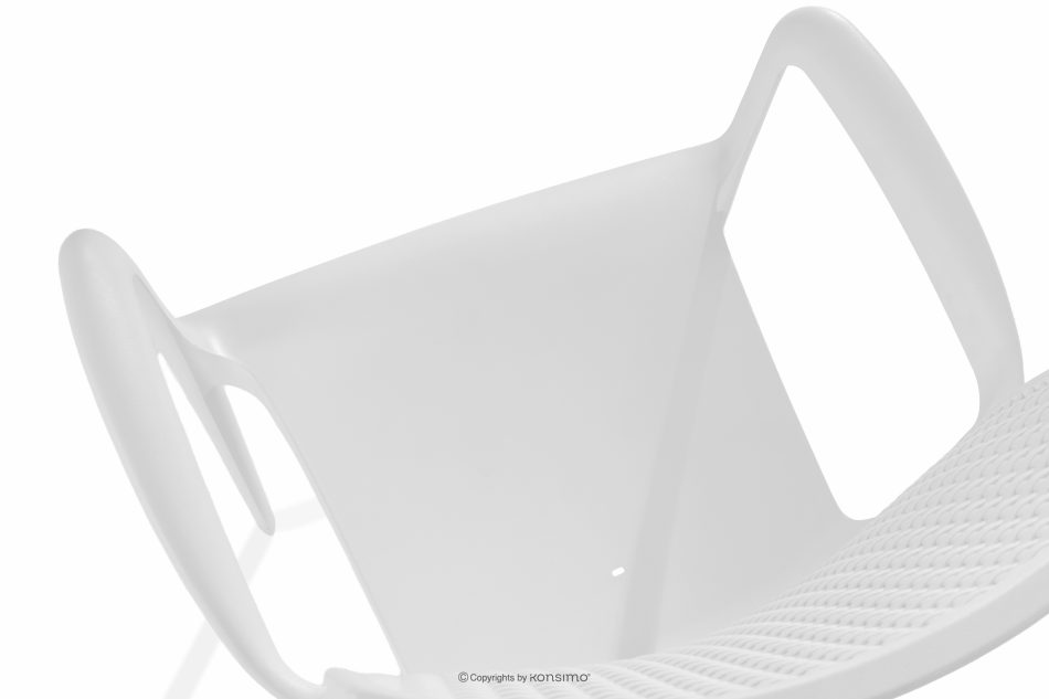 LEOPSI Gartentisch mit 6 Stühlen aus weißem Polypropylen weiß - Foto 11