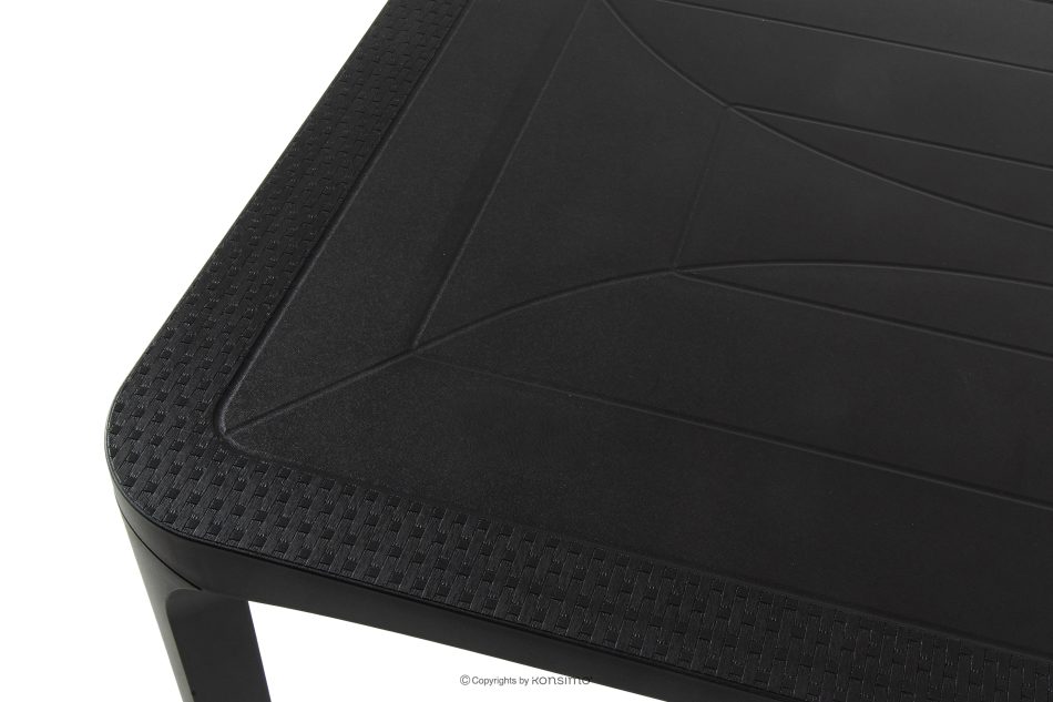 LEOPSI Gartentisch mit 6 Stühlen aus Polypropylen anthrazit anthrazit - Foto 20