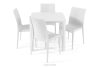 LEOPSI Gartentisch mit 4 Stühlen aus Polypropylen weiß weiß - Foto 3
