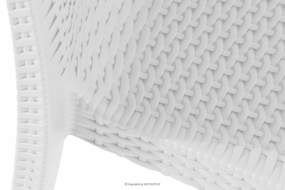 LEOPSI Gartentisch mit 4 Stühlen aus Polypropylen weiß weiß - Foto 11