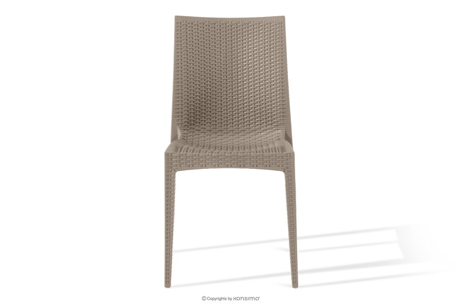 LEOPSI Gartentisch mit 4 Stühlen aus Polypropylen beige beige - Foto 3