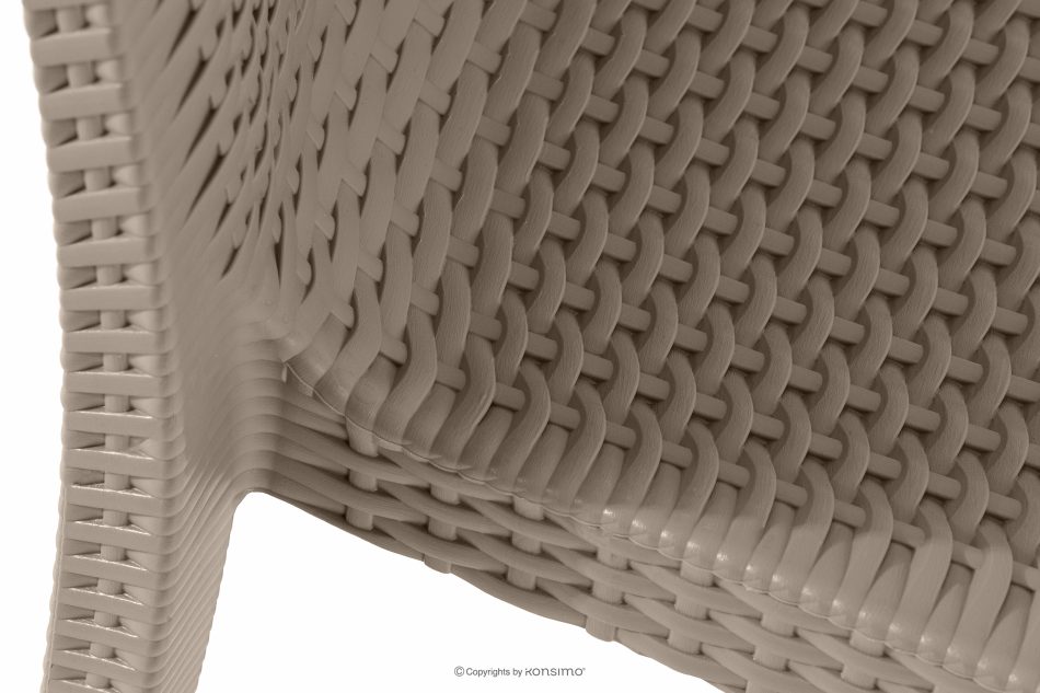 LEOPSI Gartentisch mit 4 Stühlen aus Polypropylen beige beige - Foto 11