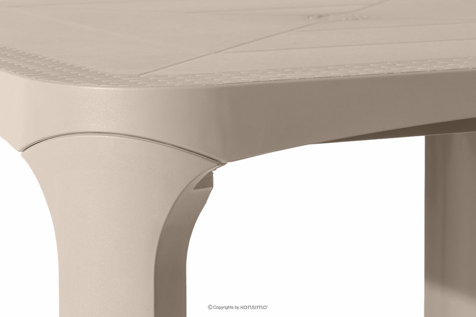 LEOPSI Gartentisch mit 4 Stühlen aus Polypropylen beige beige - Foto 19