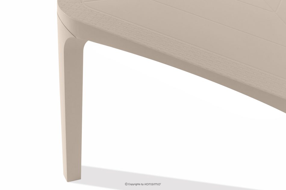 LEOPSI Gartentisch mit 4 Stühlen aus Polypropylen beige beige - Foto 20