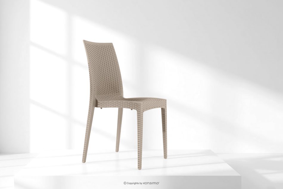 LEOPSI Gartentisch mit 4 Stühlen aus Polypropylen beige beige - Foto 27