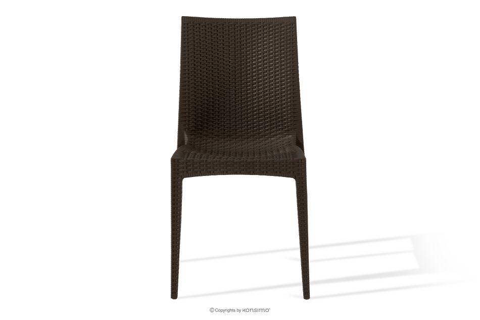 LEOPSI Gartentisch mit 4 Stühlen aus Polypropylen braun braun - Foto 3