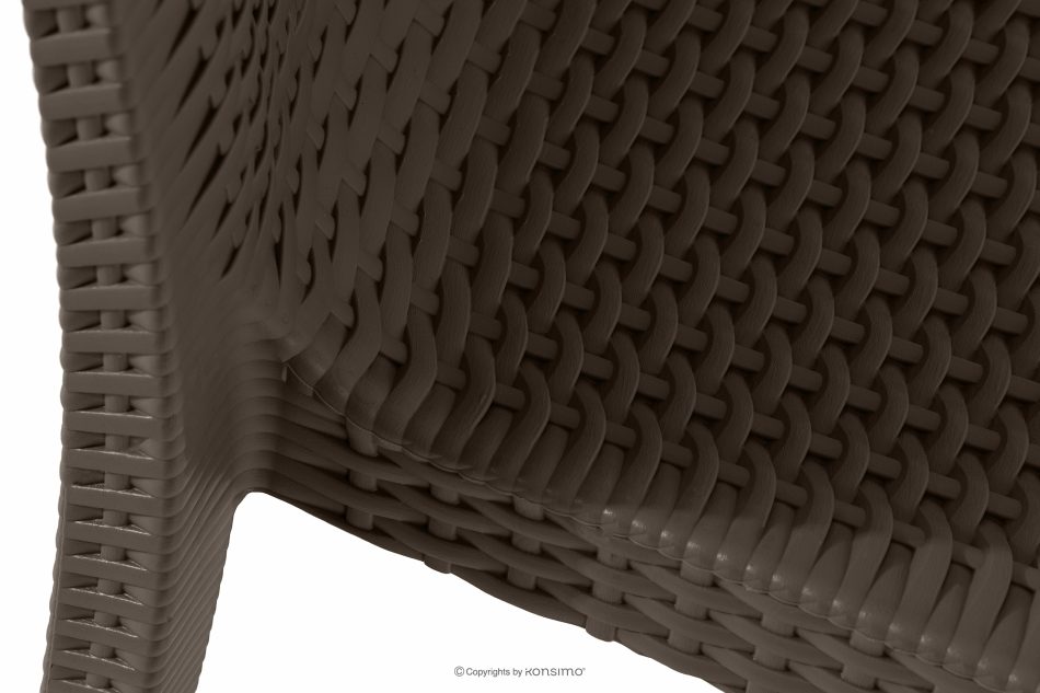 LEOPSI Gartentisch mit 4 Stühlen aus Polypropylen braun braun - Foto 11