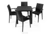LEOPSI Tisch und Stühle für den Balkon aus anthrazitfarbenem Polypropylen anthrazit - Foto 3