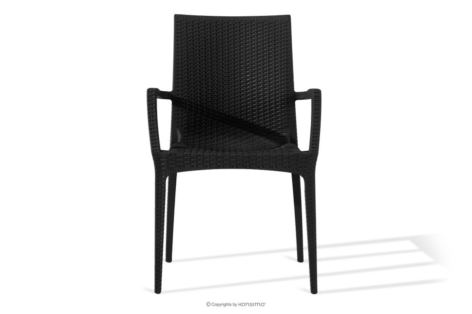 LEOPSI Tisch und Stühle für den Balkon aus anthrazitfarbenem Polypropylen anthrazit - Foto 3