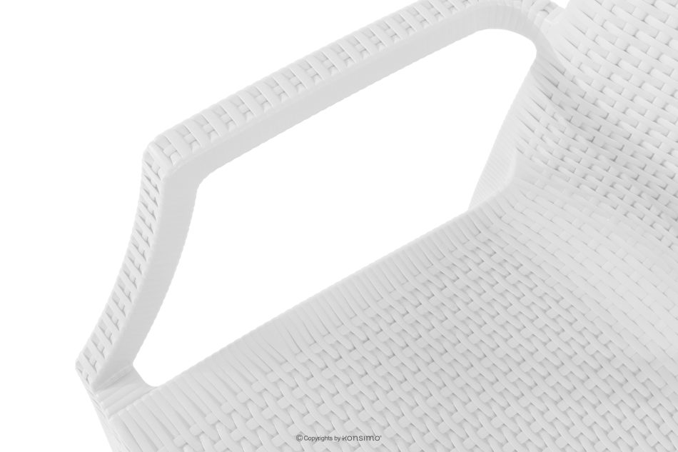 LEOPSI Tisch und Stühle für die Terrasse aus weißem Polypropylen weiß - Foto 11