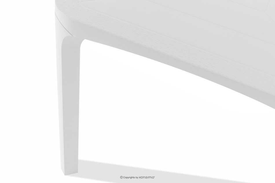 LEOPSI Tisch und Stühle für die Terrasse aus weißem Polypropylen weiß - Foto 21