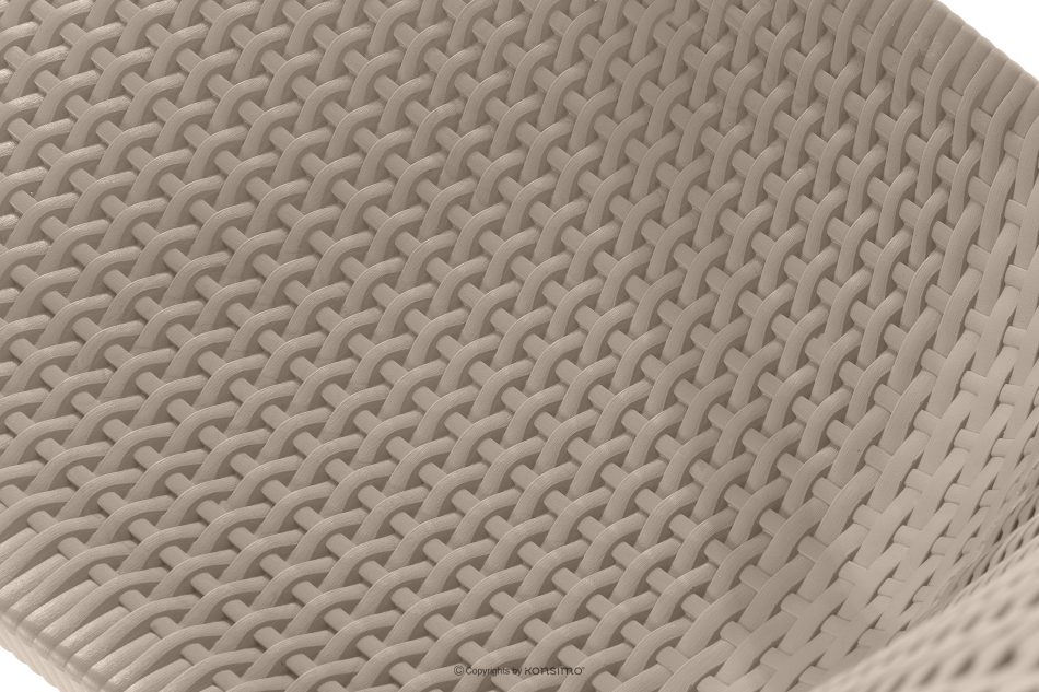 LEOPSI Tisch und Stühle für den Garten aus beigem Polypropylen beige - Foto 8