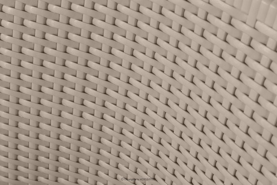 LEOPSI Tisch und Stühle für den Garten aus beigem Polypropylen beige - Foto 9