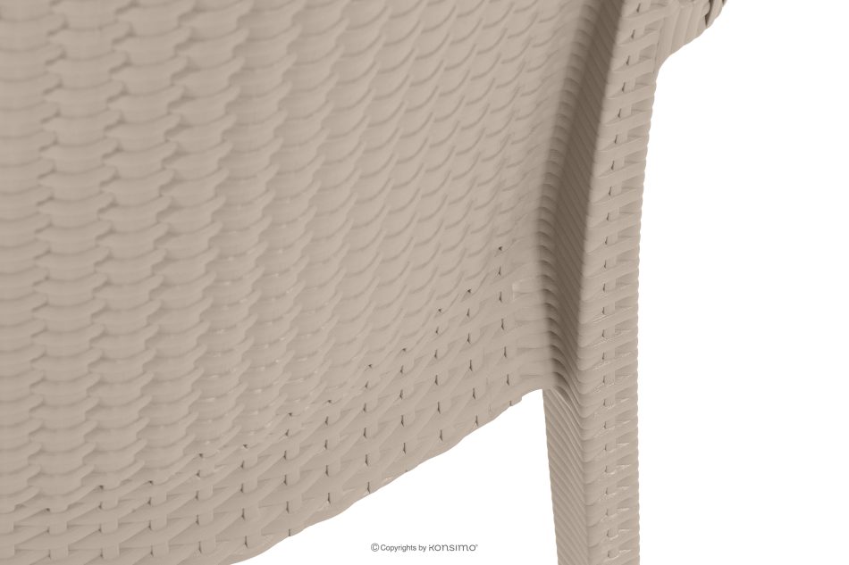 LEOPSI Tisch und Stühle für den Garten aus beigem Polypropylen beige - Foto 13