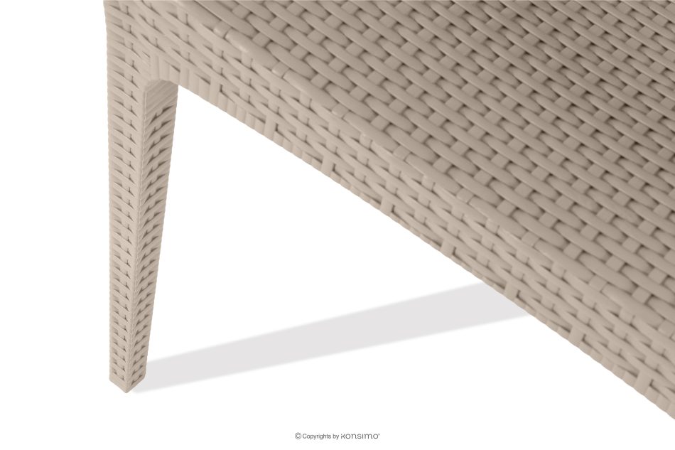 LEOPSI Tisch und Stühle für den Garten aus beigem Polypropylen beige - Foto 15