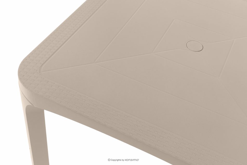 LEOPSI Tisch und Stühle für den Garten aus beigem Polypropylen beige - Foto 19