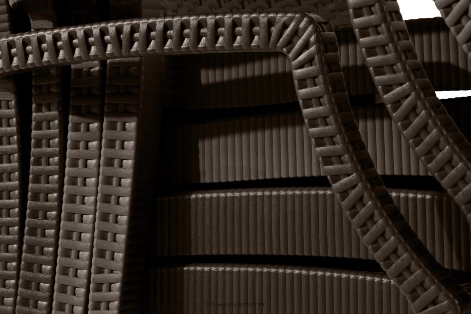 LEOPSI Tisch und Stühle für den Garten aus braunem Polypropylen braun - Foto 25