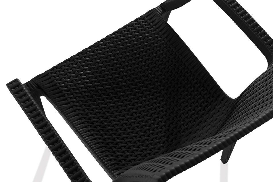 LEOPSI Tisch und 6 Stühle aus anthrazitfarbenem Polypropylen anthrazit - Foto 12