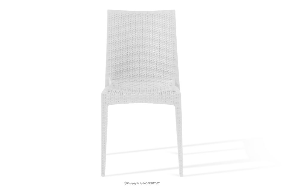 LEOPSI Tisch und 6 Stühle aus weißem Polypropylen weiß - Foto 7