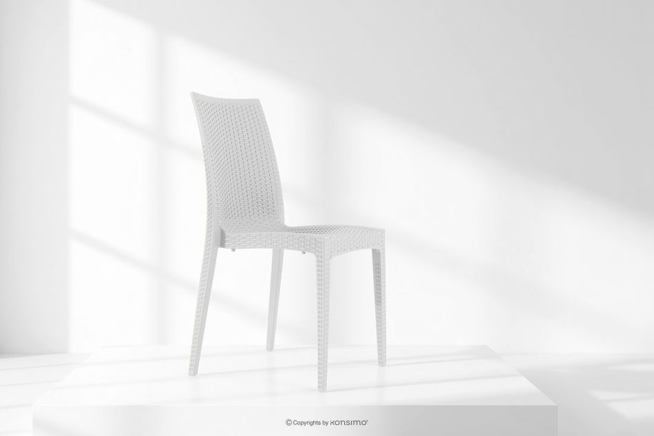 LEOPSI Tisch und 6 Stühle aus weißem Polypropylen weiß - Foto 35