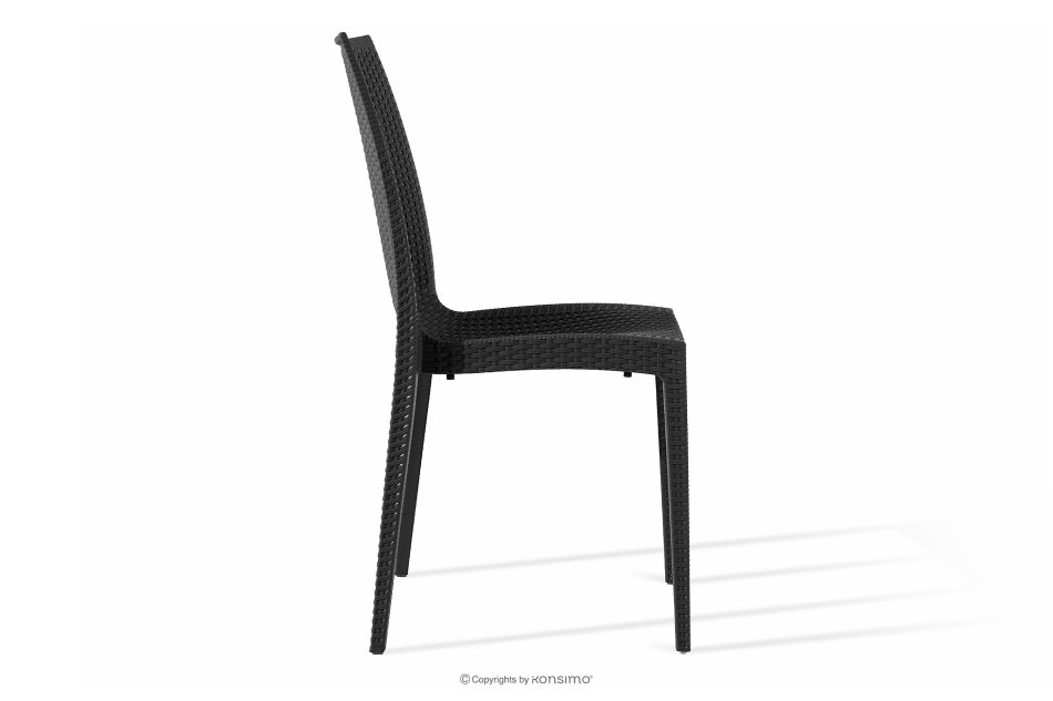 LEOPSI Gartenmöbel-Set Tisch mit 6 Stühlen aus Polypropylen anthrazit anthrazit - Foto 5