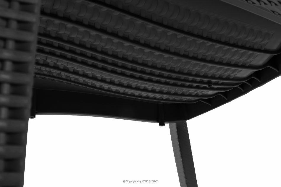 LEOPSI Gartenmöbel-Set Tisch mit 6 Stühlen aus Polypropylen anthrazit anthrazit - Foto 13