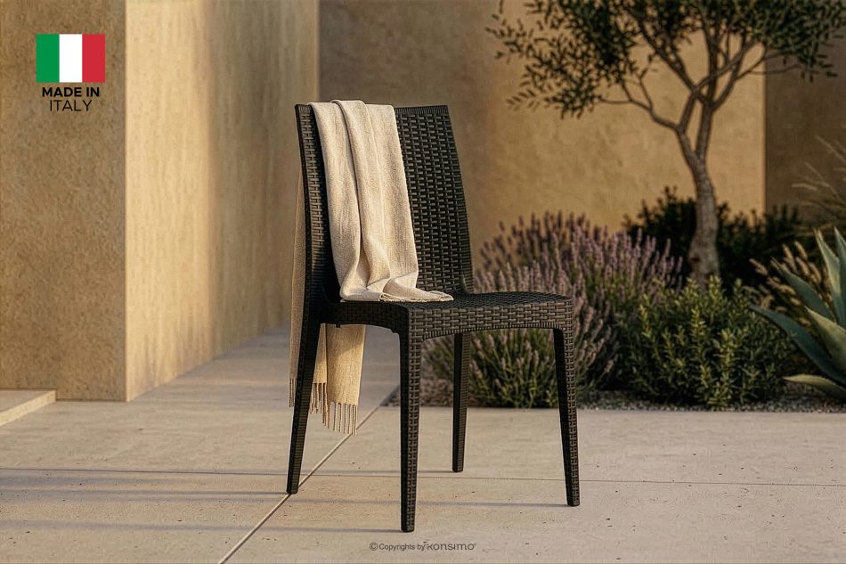 LEOPSI Gartenmöbel-Set Tisch mit 6 Stühlen aus Polypropylen anthrazit anthrazit - Foto 29