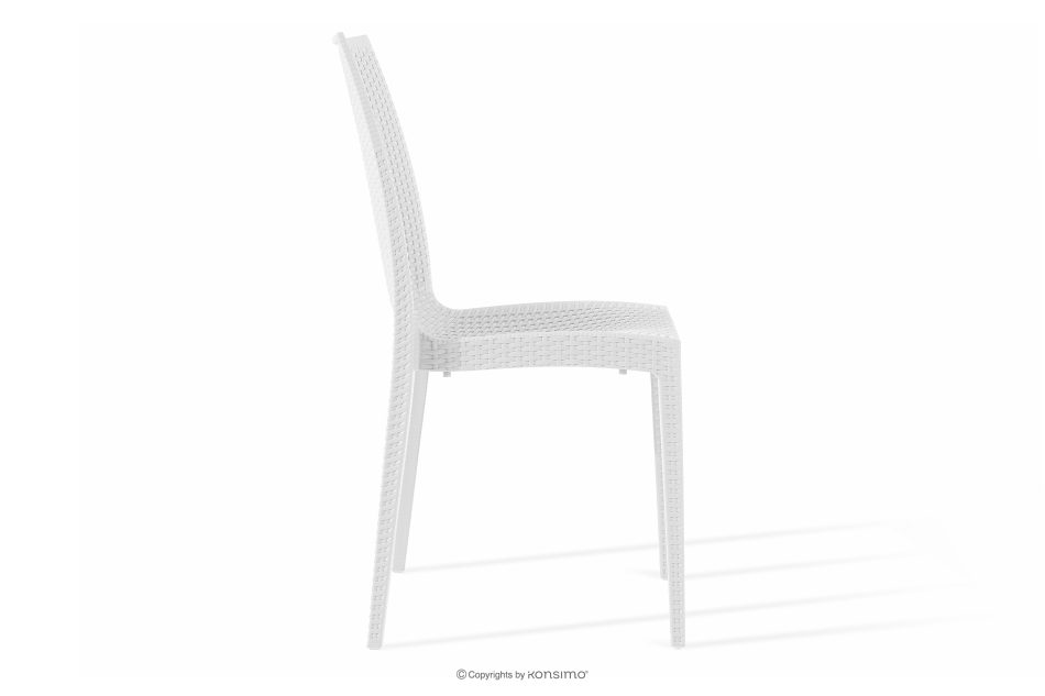 LEOPSI Gartenmöbel-Set Tisch mit 6 Stühlen aus Polypropylen weiß weiß - Foto 5