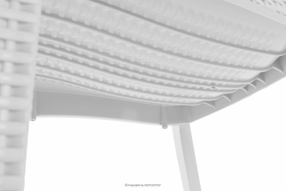 LEOPSI Gartenmöbel-Set Tisch mit 6 Stühlen aus Polypropylen weiß weiß - Foto 13