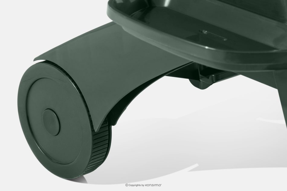 TIDIA Terrassen-Liegestuhl mit verstellbarer Rückenlehne dunkelgrün dunkelgrün - Foto 14