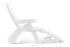 TIDIA Gartenliege mit verstellbarer Rückenlehne 2 tlg. weiß weiß - Foto 9