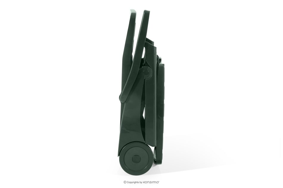 TIDIA Gartenliege mit verstellbarer Rückenlehne 2 tlg. dunkelgrün dunkelgrün - Foto 18