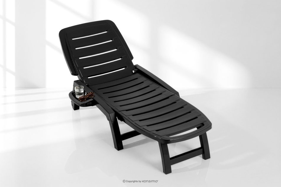 BURRA Verstellbare Strandliege mit Getränkehalter anthrazit anthrazit - Foto 19