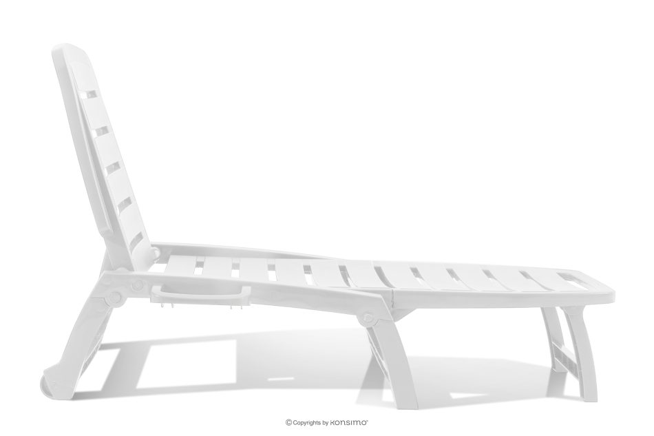 BURRA Verstellbare Strandliege mit Getränkehalter weiß weiß - Foto 3