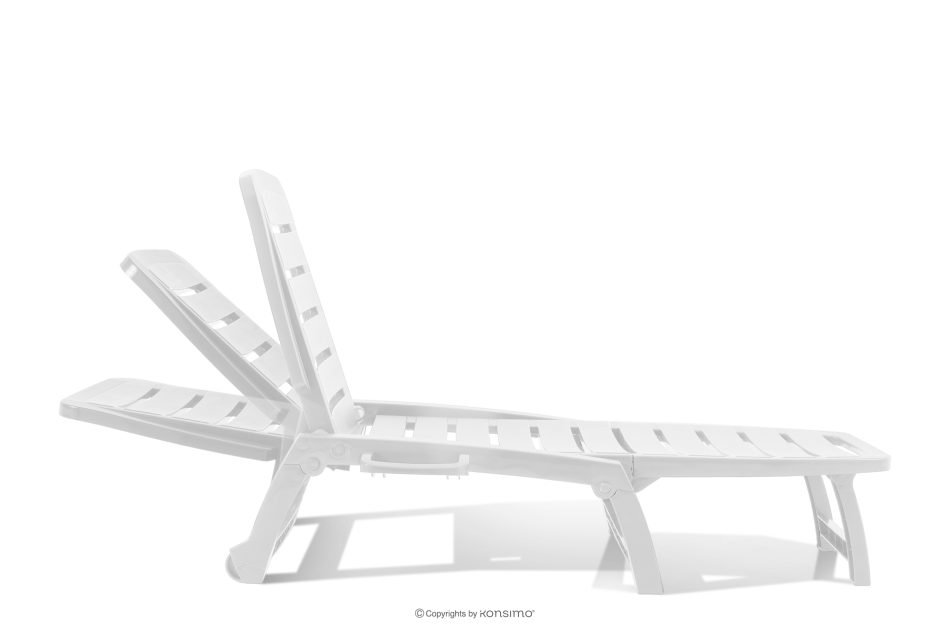 BURRA Verstellbare Strandliege mit Getränkehalter weiß weiß - Foto 6
