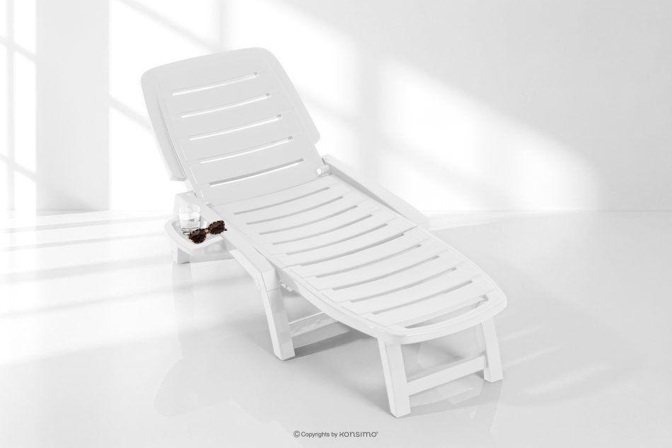 BURRA Verstellbare Strandliege mit Getränkehalter weiß weiß - Foto 19