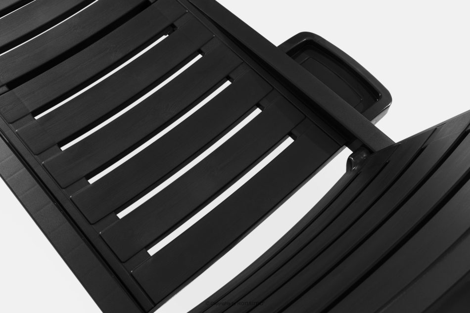 BURRA Verstellbare Gartenliege mit Getränkehalter 2 tlg. anthrazit anthrazit - Foto 9