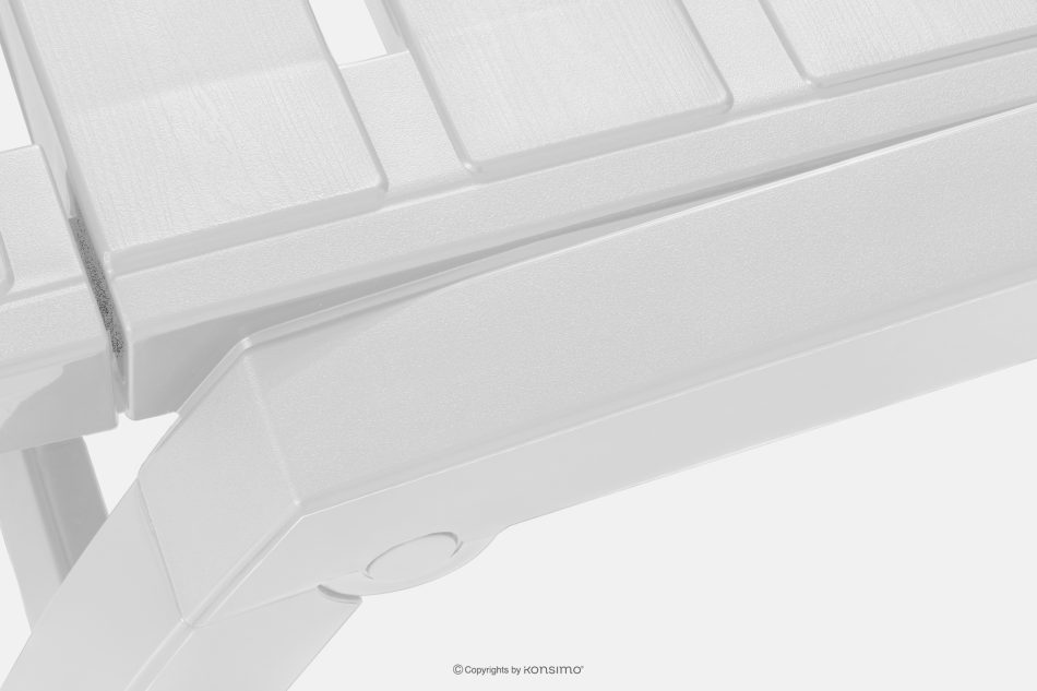 BURRA Verstellbare Gartenliege mit Getränkehalter 2 tlg. weiß weiß - Foto 11