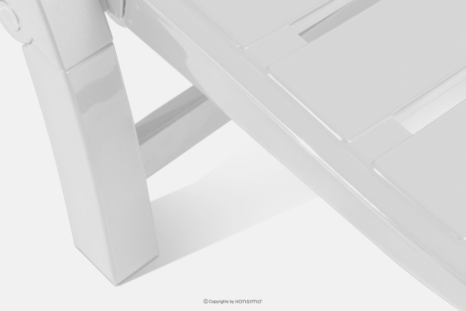 BURRA Verstellbare Gartenliege mit Getränkehalter 2 tlg. weiß weiß - Foto 12