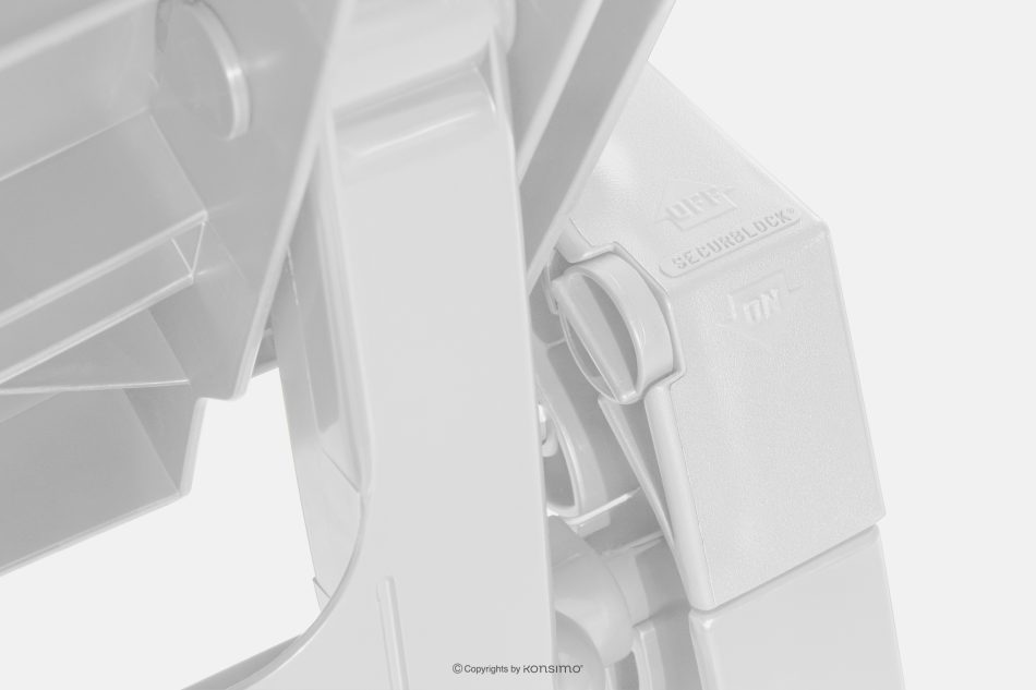 BURRA Verstellbare Gartenliege mit Getränkehalter 2 tlg. weiß weiß - Foto 15