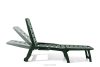 BURRA Verstellbare Gartenliege mit Getränkehalter 2 tlg. dunkelgrün dunkelgrün - Foto 7