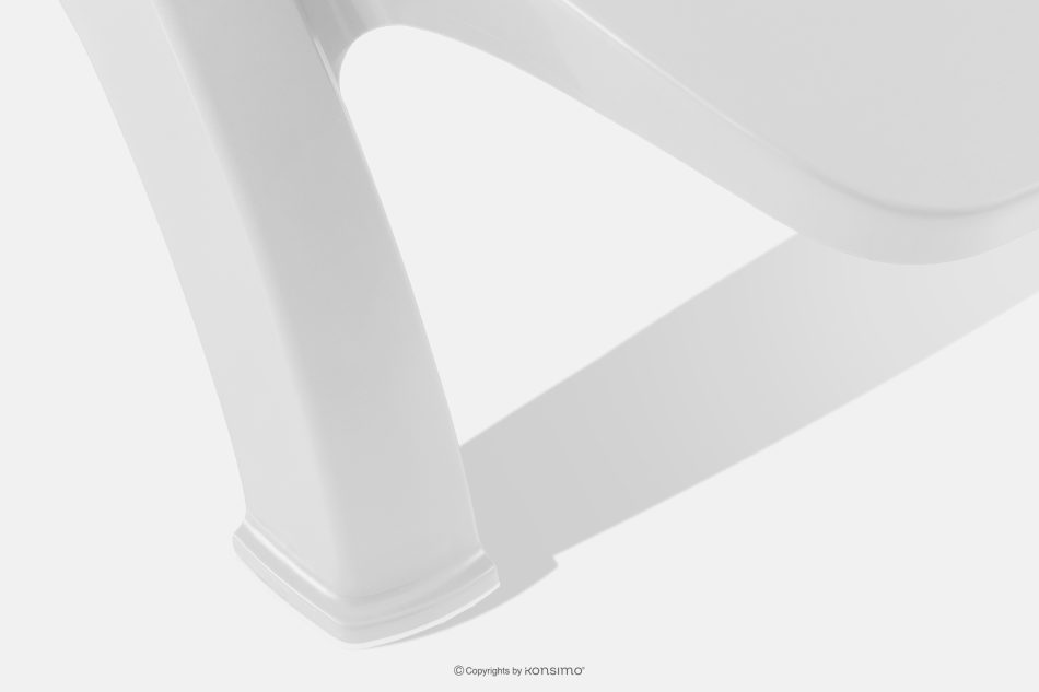 BATSI Hotel-Liegestuhl mit Stauraum und verstellbarer Rückenlehne weiß weiß - Foto 11