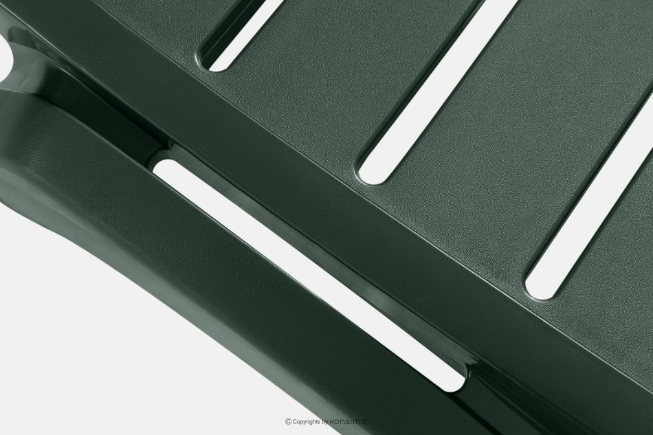 BATSI Hotel-Liegestuhl mit Stauraum und verstellbarer Rückenlehne dunkelgrün dunkelgrün - Foto 10