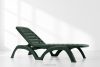 BATSI Hotel-Liegestuhl mit Stauraum und verstellbarer Rückenlehne dunkelgrün dunkelgrün - Foto 20