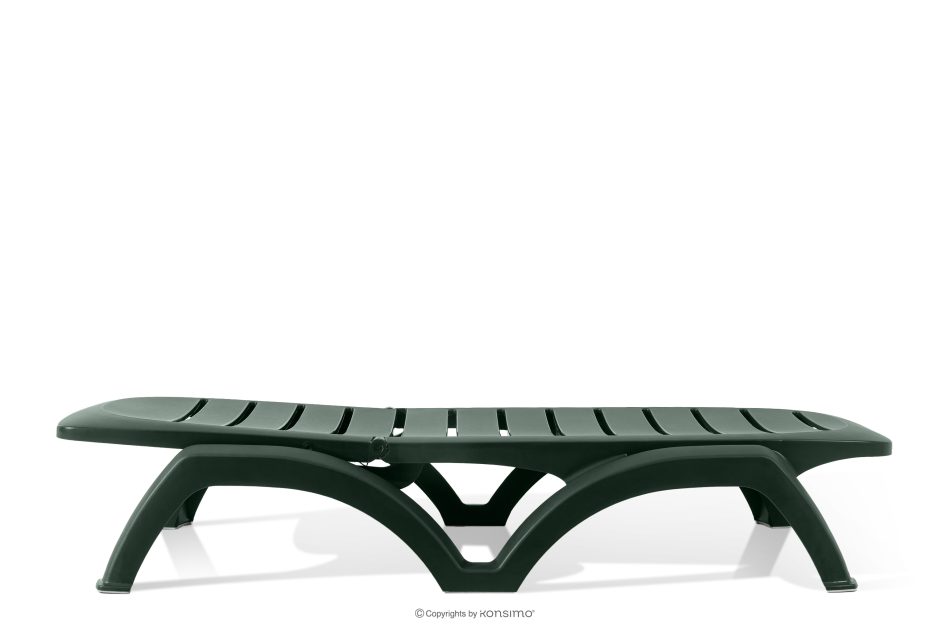 BATSI Gartenliege mit Stauraum und verstellbarer Rückenlehne 2 tlg. dunkelgrün dunkelgrün - Foto 6