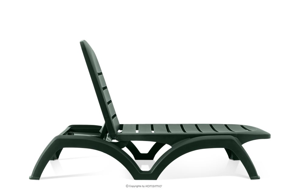 BATSI Gartenliege mit Stauraum und verstellbarer Rückenlehne 2 tlg. dunkelgrün dunkelgrün - Foto 8